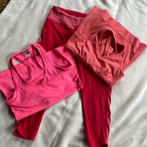 Bundle of Hard tail yoga on peach and pink